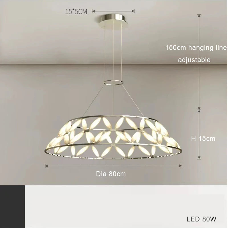 lustre led minimaliste abat-jour fantaisie pour noël