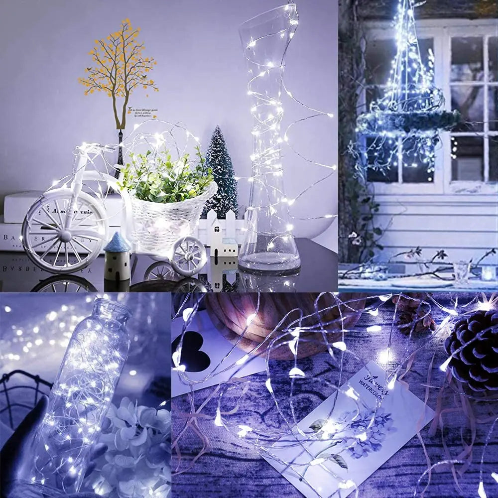 guirlande lumineuse led avec télécommande pour fêtes et décorations - vue 9 sur 12