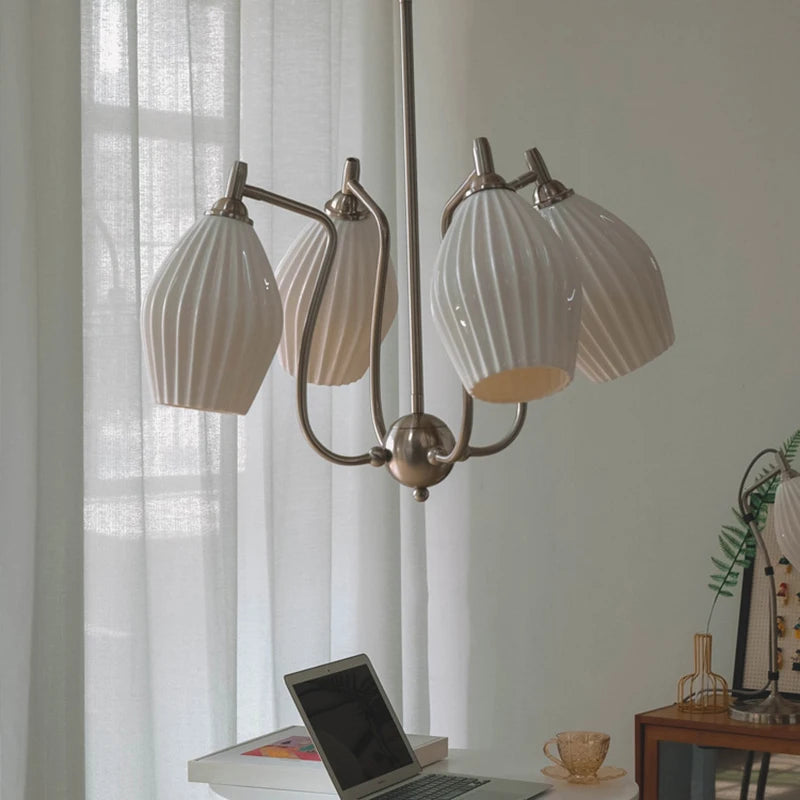 lustre bauhaus français en céramique pour intérieur élégant - vue 4 sur 12