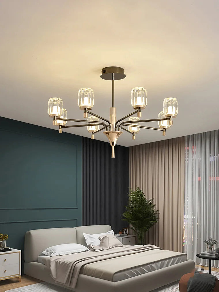 lustre moderne éclairage intérieur suspension design élégant - vue 7 sur 9