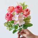 bouquet de pivoines artificielles rétro pour décoration de mariage