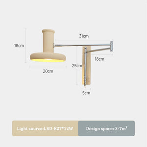 Kreative LED-Wandleuchte mit langem Arm für den Innenbereich