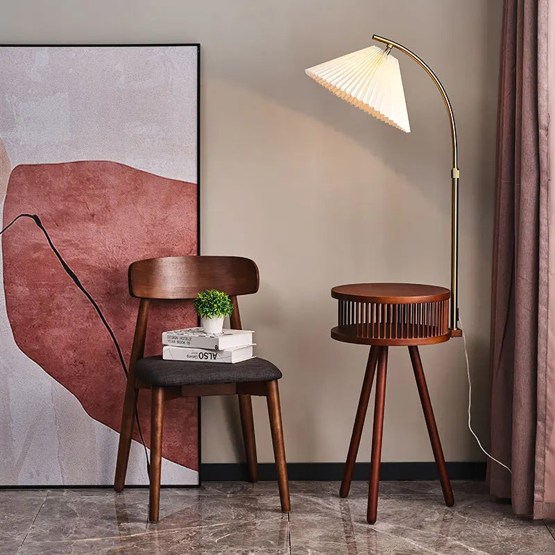 Lampadaire en bois moderne - vue 5 sur 8