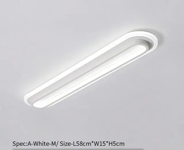 plafonnier moderne à bande led pour éclairage intérieur - vue 9 sur 12