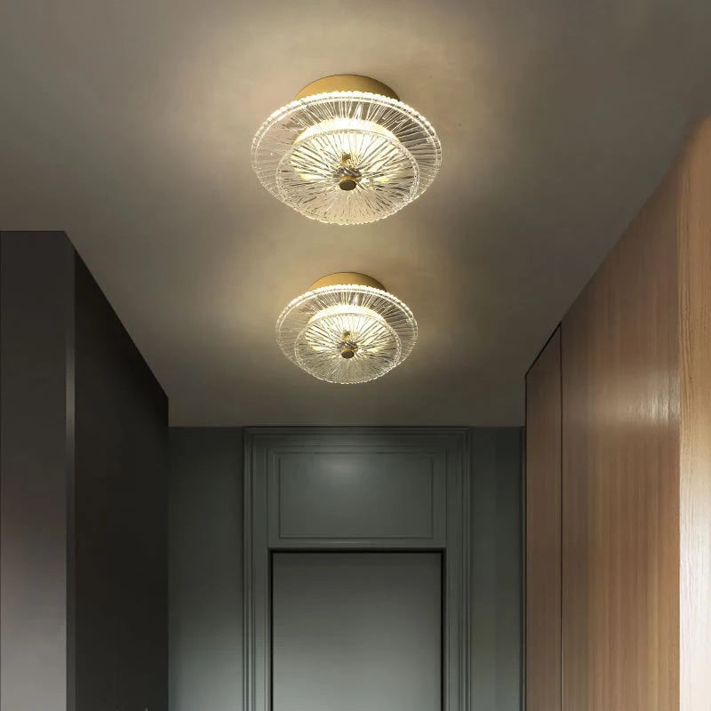 plafonnier en verre moderne pour décoration intérieure élégante - vue 4 sur 7