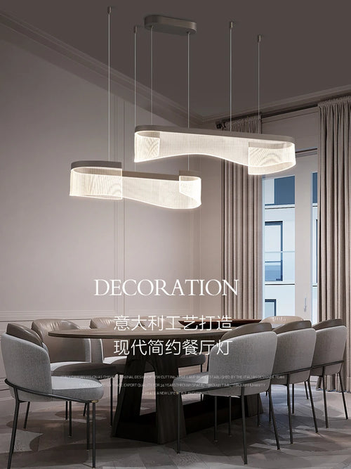 lustre moderne minimaliste nordique pour bar et salon de thé led