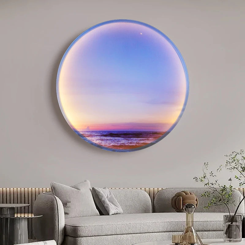 applique murale led circulaires décoration ciel étoilé cosmique