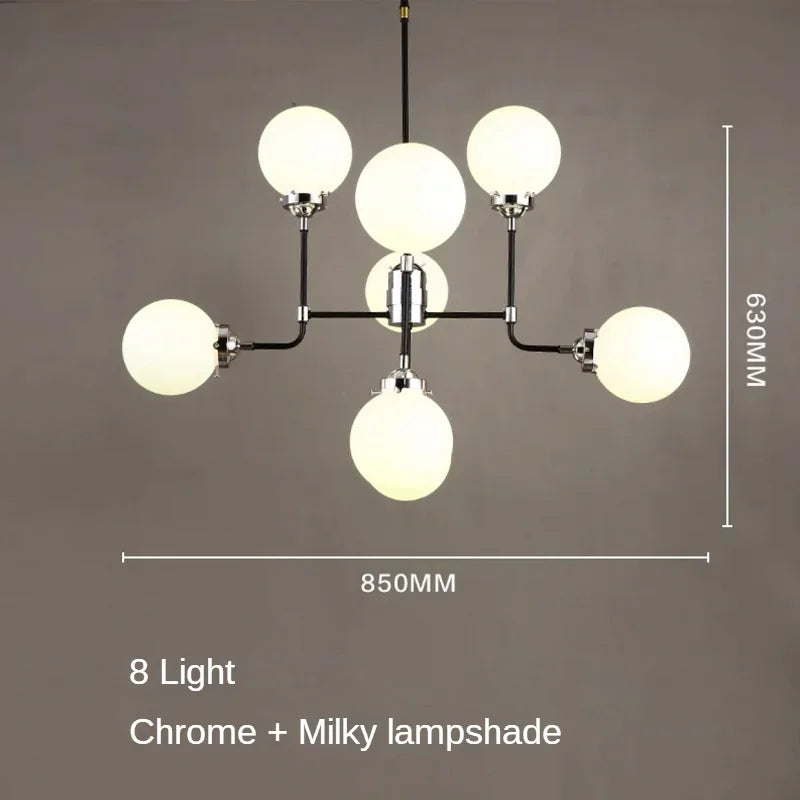 lustre artistique en verre pour décoration intérieure moderne - vue 12 sur 24