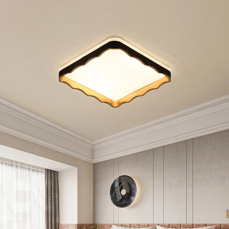 plafonnier simple en forme de vague pour décoration intérieure - vue 6 sur 10