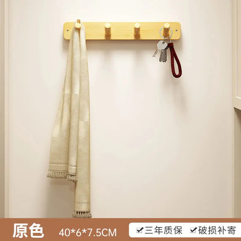portemanteaux en bambou double couche pour rangement créatif - vue 9 sur 10