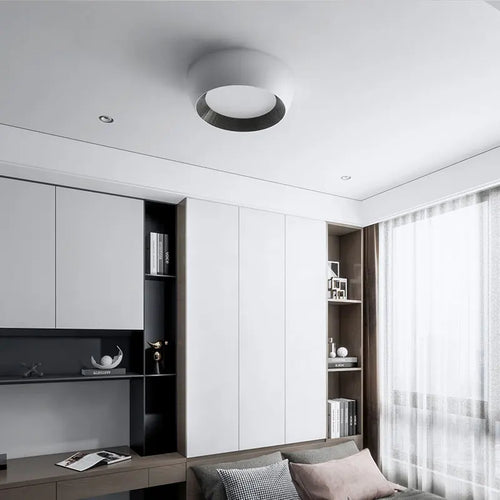 Design Deckenleuchte im italienischen Minimalismus mit modernem Vortex-Motiv - vue 5 sur 10