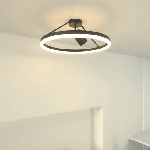 Moderner minimalistischr Deckenleuchte Spot nordisches Design rund - vue 5 sur 10