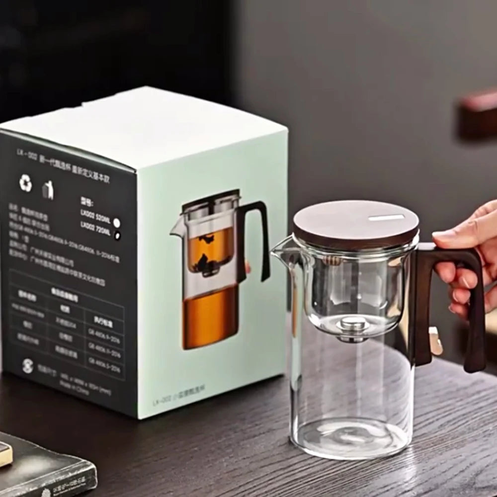 Théière en verre avec infuseur filtre magnétique 520ml