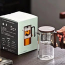 Théière en verre avec infuseur filtre magnétique 520ml