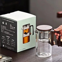 Théière en verre avec infuseur filtre magnétique 520ml