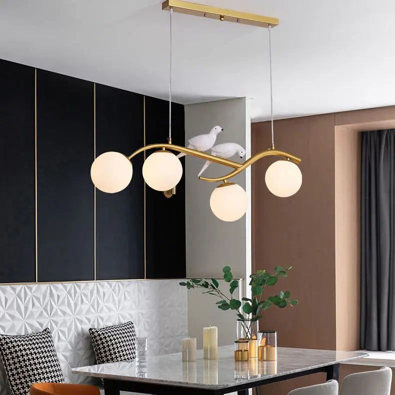 Kronleuchter Design in Vogel-Form für moderne Innendekoration - vue 3 sur 9