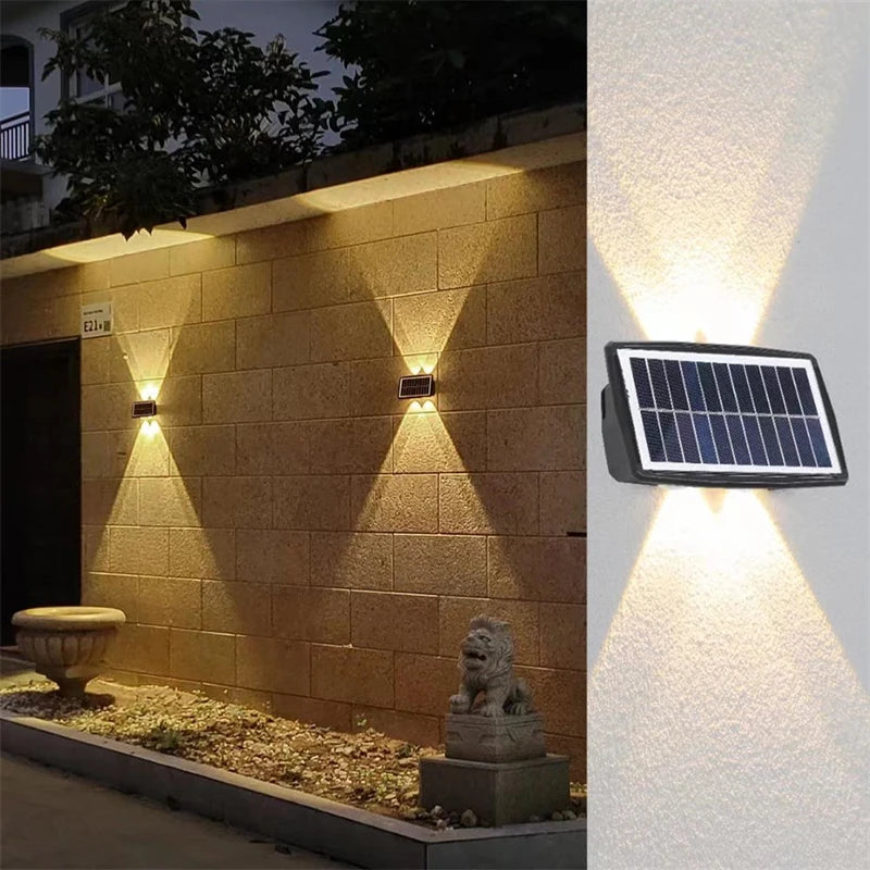 applique murale solaire à led avec contrôle intelligent pour jardin et balcon - vue 9 sur 9
