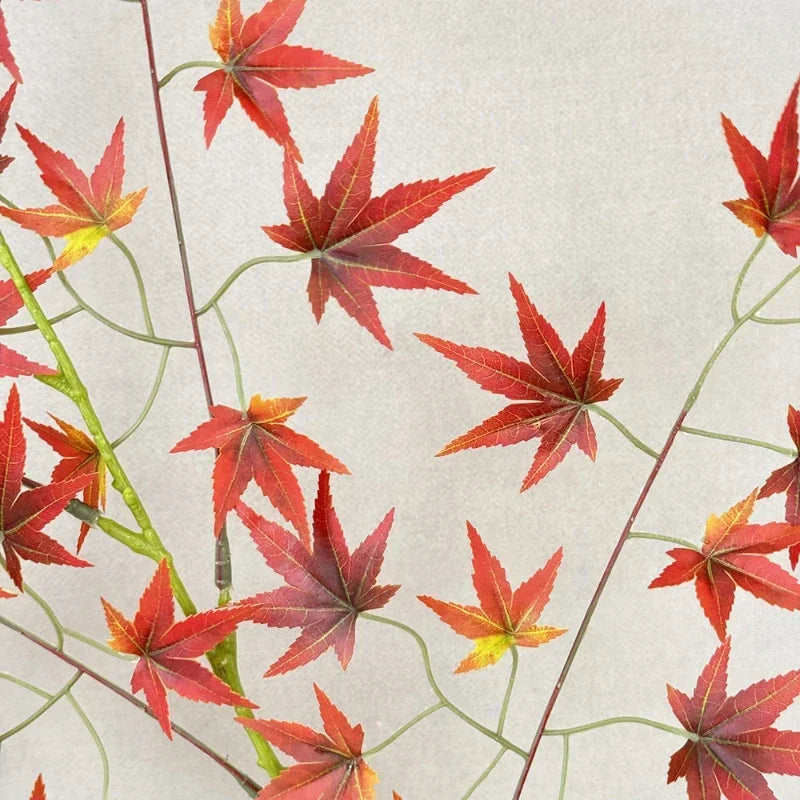 plantes artificielles feuilles d'érable décoratives pour intérieur automnal - vue 5 sur 8