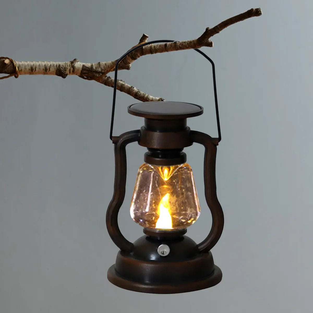 lampe solaire à led rétro pour décoration de jardin suspendue - vue 5 sur 8