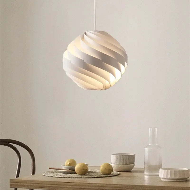 Gubi Turbo suspension design globe suspension lampe blanche pour salon lampes de chevet résidentielles maison table à manger lumières - vue 5 sur 6