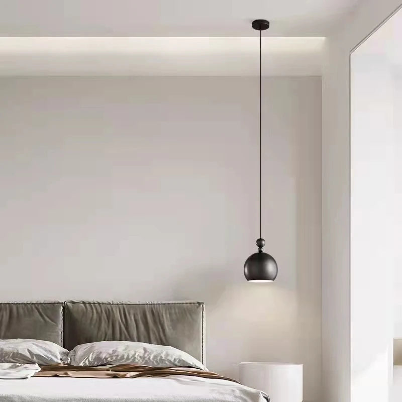 lampe suspendue vintage en cuivre avec fil réglable - vue 3 sur 8