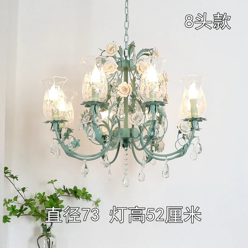 lustre en cristal français style nordique pour éclairage élégant - vue 9 sur 10