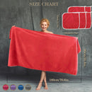 serviette de bain polaire corail grande taille rapide