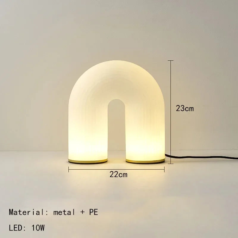 LED-Pendelleuchte aus Acryl in U-Form Dekorative Pendelleuchte