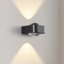 Moderne quadratische Wandleuchte Kupfer Luxus LED Doppelkopf
