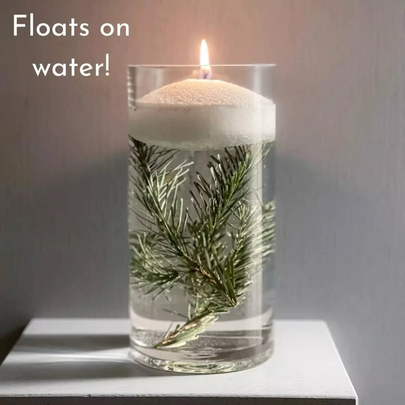 350Gwhite Snow Pearled-Candles with Wicks - Diy Candle Sand, Refillable Candl  DIY Send wick