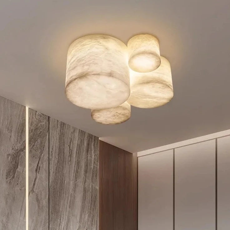 Petit plafonnier Led en marbre espagnol