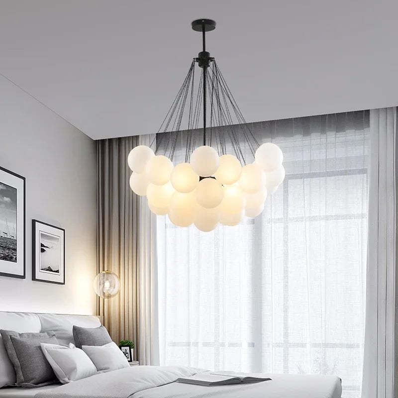 lustre moderne en verre pour une décoration élégante à la maison - vue 3 sur 10