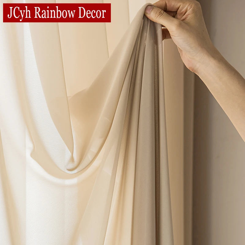 Voilage moderne en tulle leger pour salon chambre