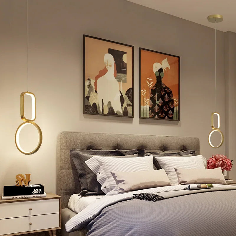 Moderne LED-Pendelleuchte für eine elegante Wohnraumgestaltung - vue 5 sur 10