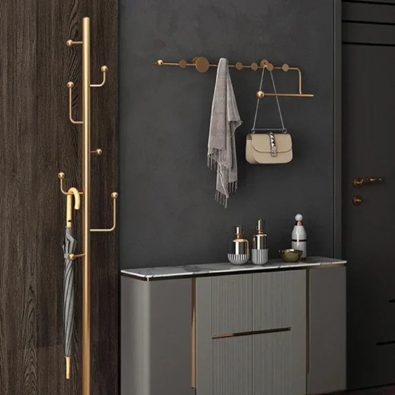 porte-vêtements et chapeaux de luxe nordique décoratif mural - vue 2 sur 18