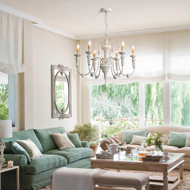 lustre en bois massif pour décoration intérieure et éclairage - vue 7 sur 10