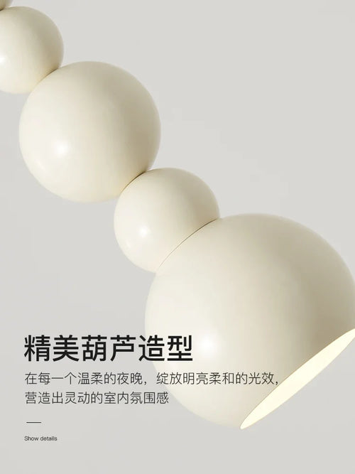 suspension design bauhaus en forme de gourde pour éclairage intérieur