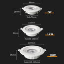 Runder LED-Einbauspot für das Badezimmer