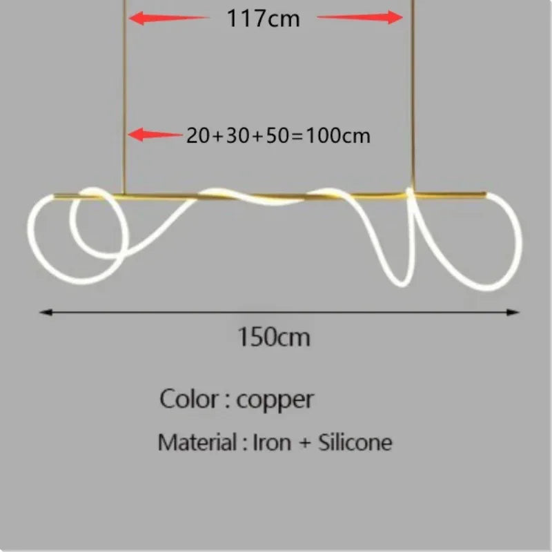 lustre design nordique à led intensité variable pour intérieur - vue 11 sur 25