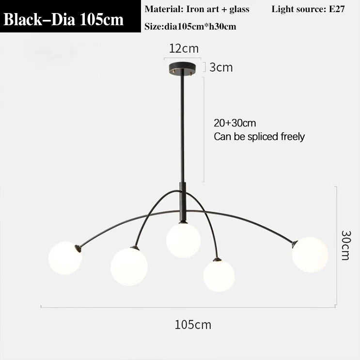 Moderner Glas-Kronleuchter Design LED-Lampe Luxus für Innendekoration