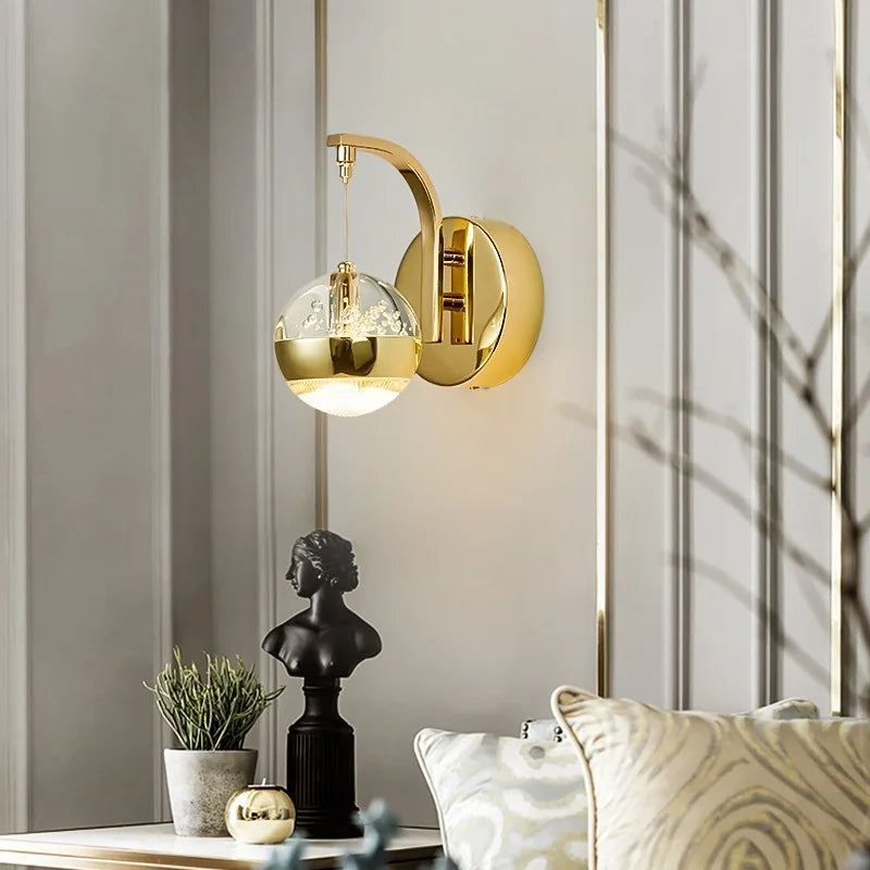 applique murale en cristal moderne pour décoration intérieure nordique - vue 4 sur 22
