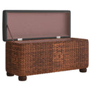 2PCS Storage Benches with cuship for Living Room Room Entryway Storage Ottoman for Blankets, Storage Toys rtan Woven