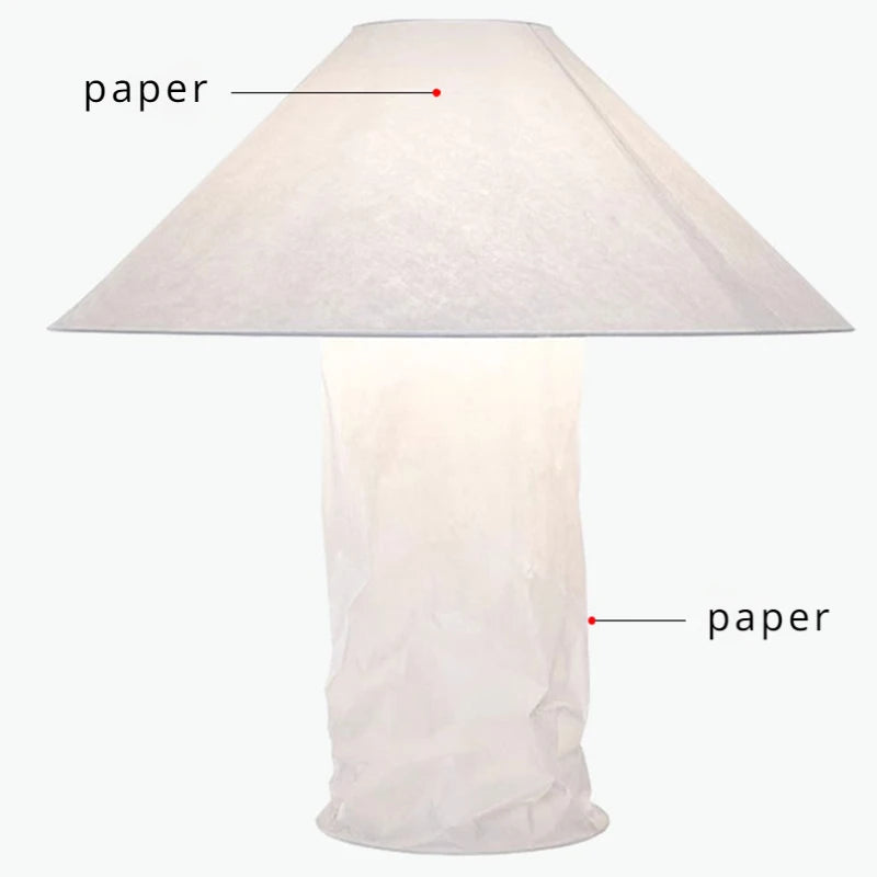 lampadaire led japonais en papier pour décoration maison - vue 7 sur 9