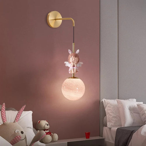Moderne Wandleuchte Engel für dekoratives Kinderzimmer - vue 4 sur 18