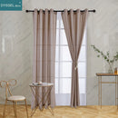 Rideau voilage rayures style europeen pour salon chambre