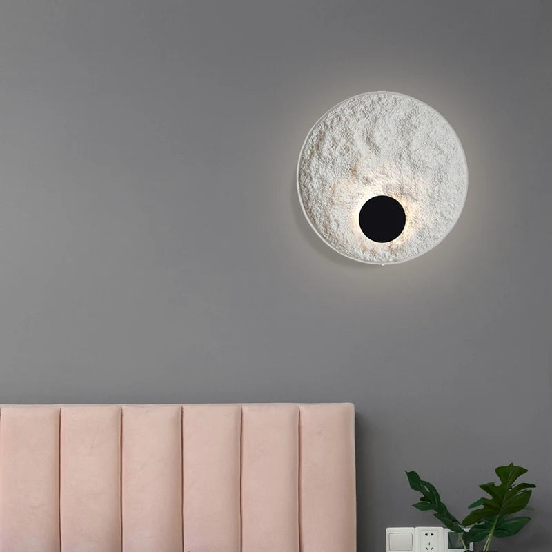 applique murale led moderne en forme d'anneau style nordique décoratif - vue 5 sur 9
