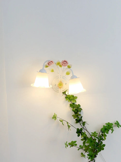 applique murale moderne fleurs pour décoration lumineuse chaleureuse - vue 3 sur 8