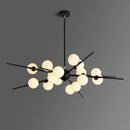 lustre led verre suspension or maison luminaire