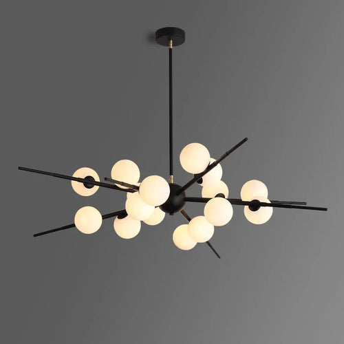 lustre led verre suspension or maison luminaire