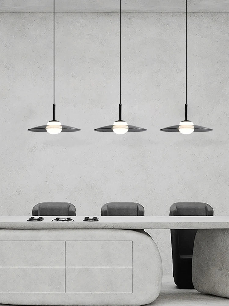 suspension minimaliste en verre pour café bar et restaurant - vue 5 sur 9